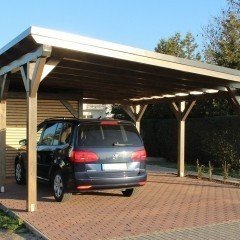 Carport mit Pultdach, Carport aus Holz 1
